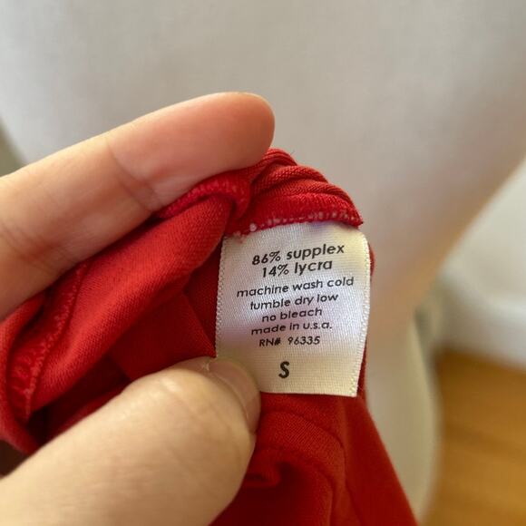 Susana Monaco Muted Red Ruched Halter Neck Knee Length Sundress - Picture 4 of 6